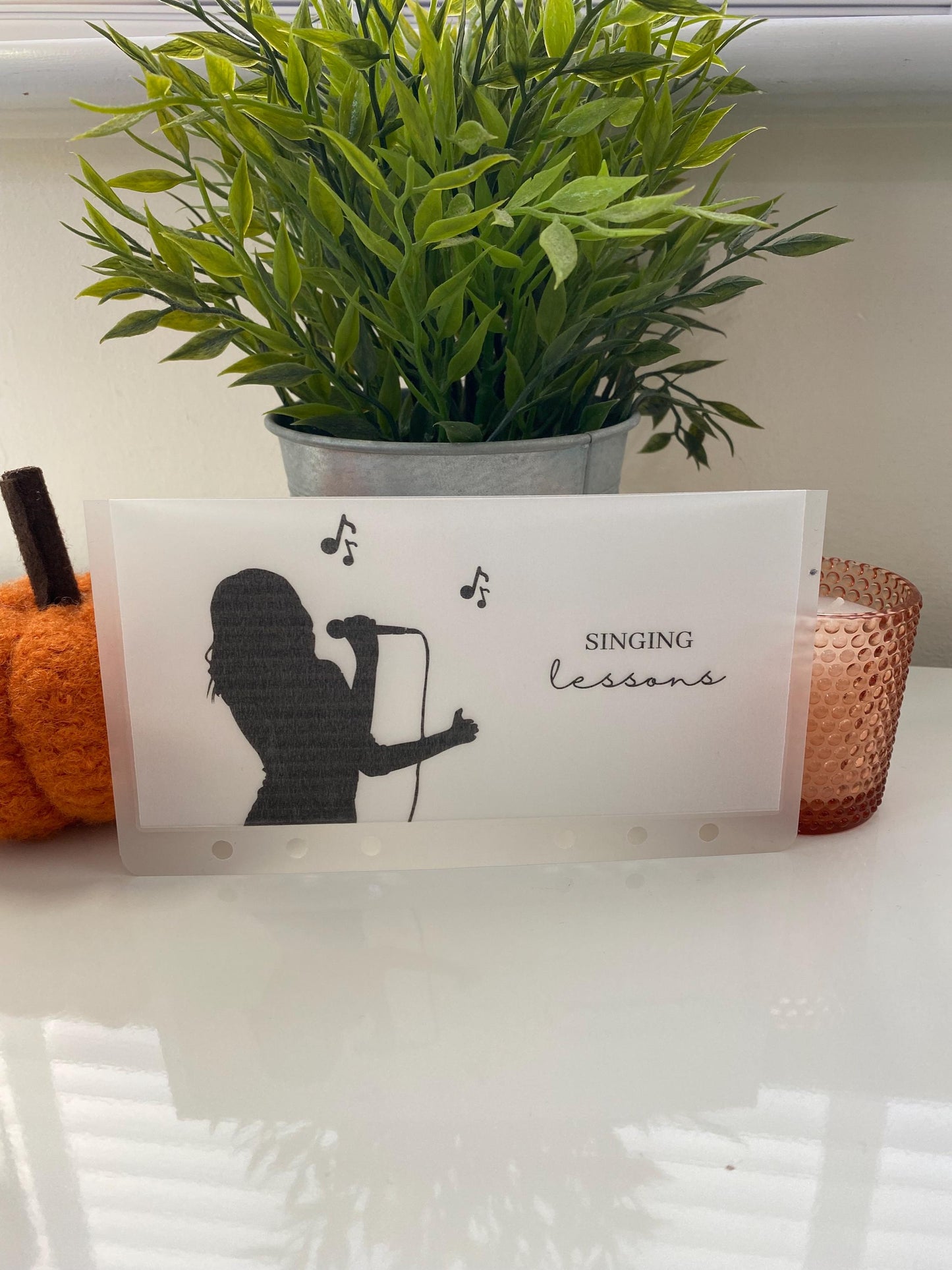 Singing lessons Vellum Wallet for Cash Stuffing, Budgeting, Wallets, Save, Cash, Organise