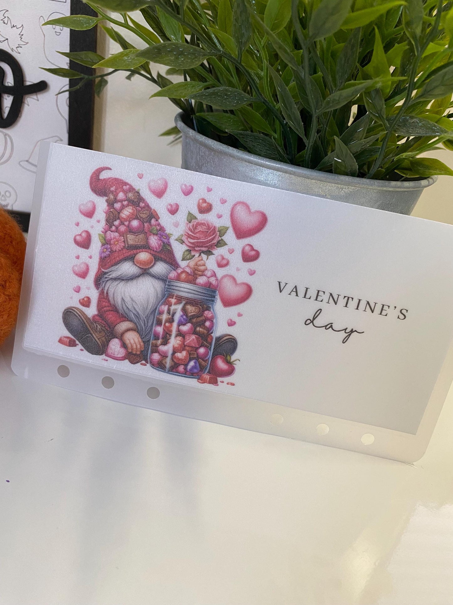 Valentines Gonk tracker and Vellum Wallet for Cash Stuffing, Budgeting, Wallets, Save, Cash, Organise