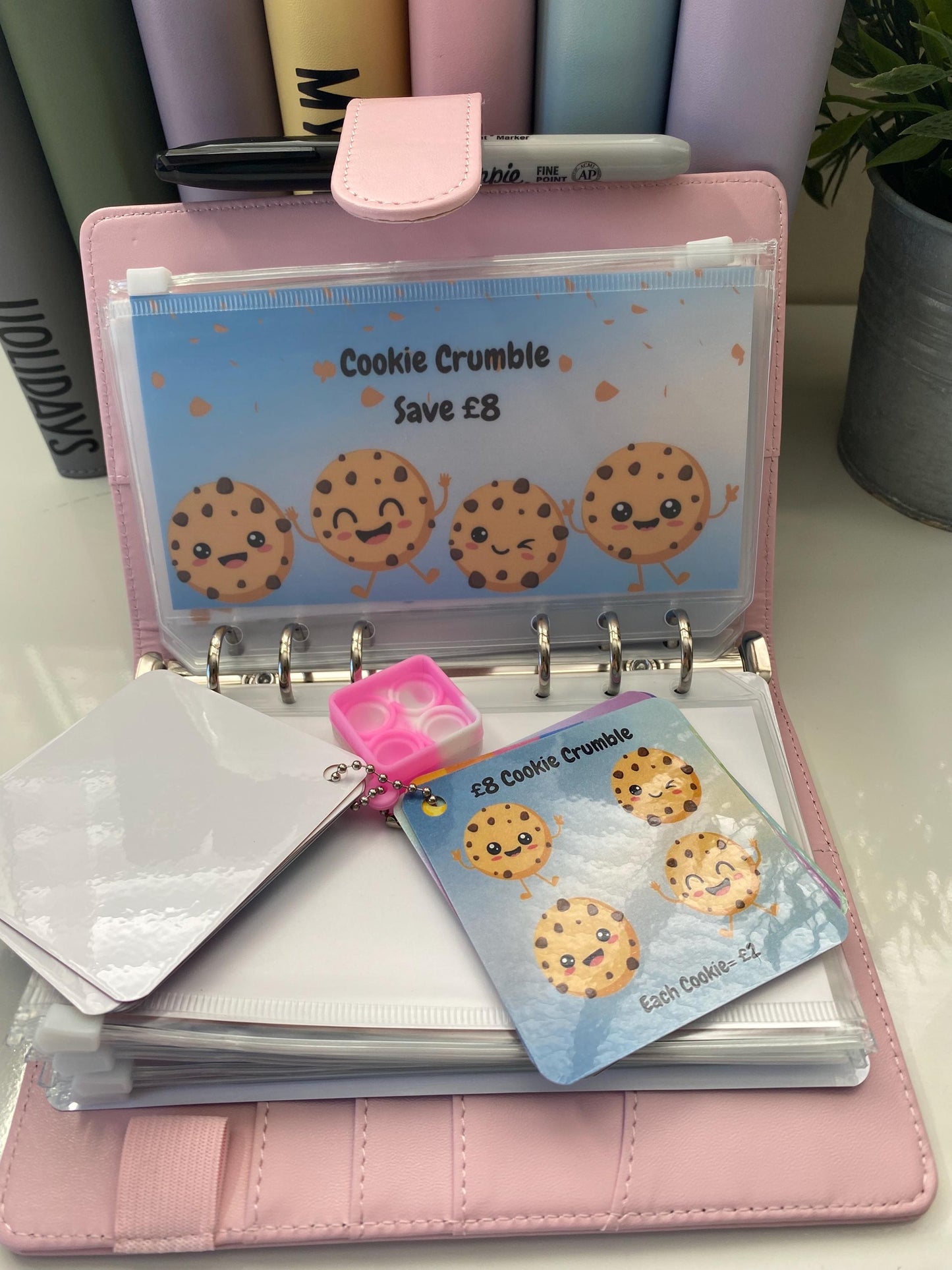 Kids Pocket Money Challege Binder Bundle, Cash Stuffing, Budgeting, Choice of Colours, Money, Organise, Save, Budget, Storage