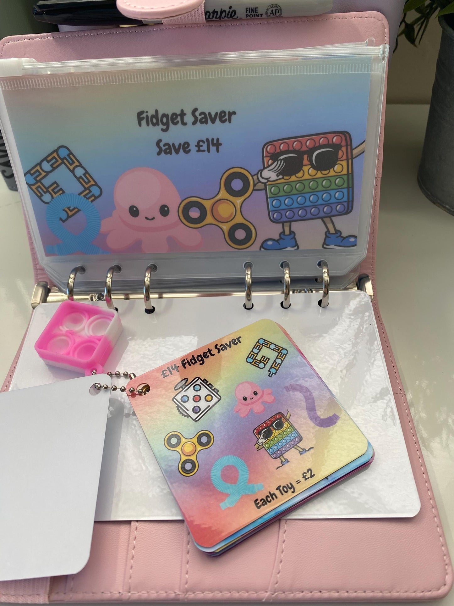 Kids Pocket Money Challege Binder Bundle, Cash Stuffing, Budgeting, Choice of Colours, Money, Organise, Save, Budget, Storage