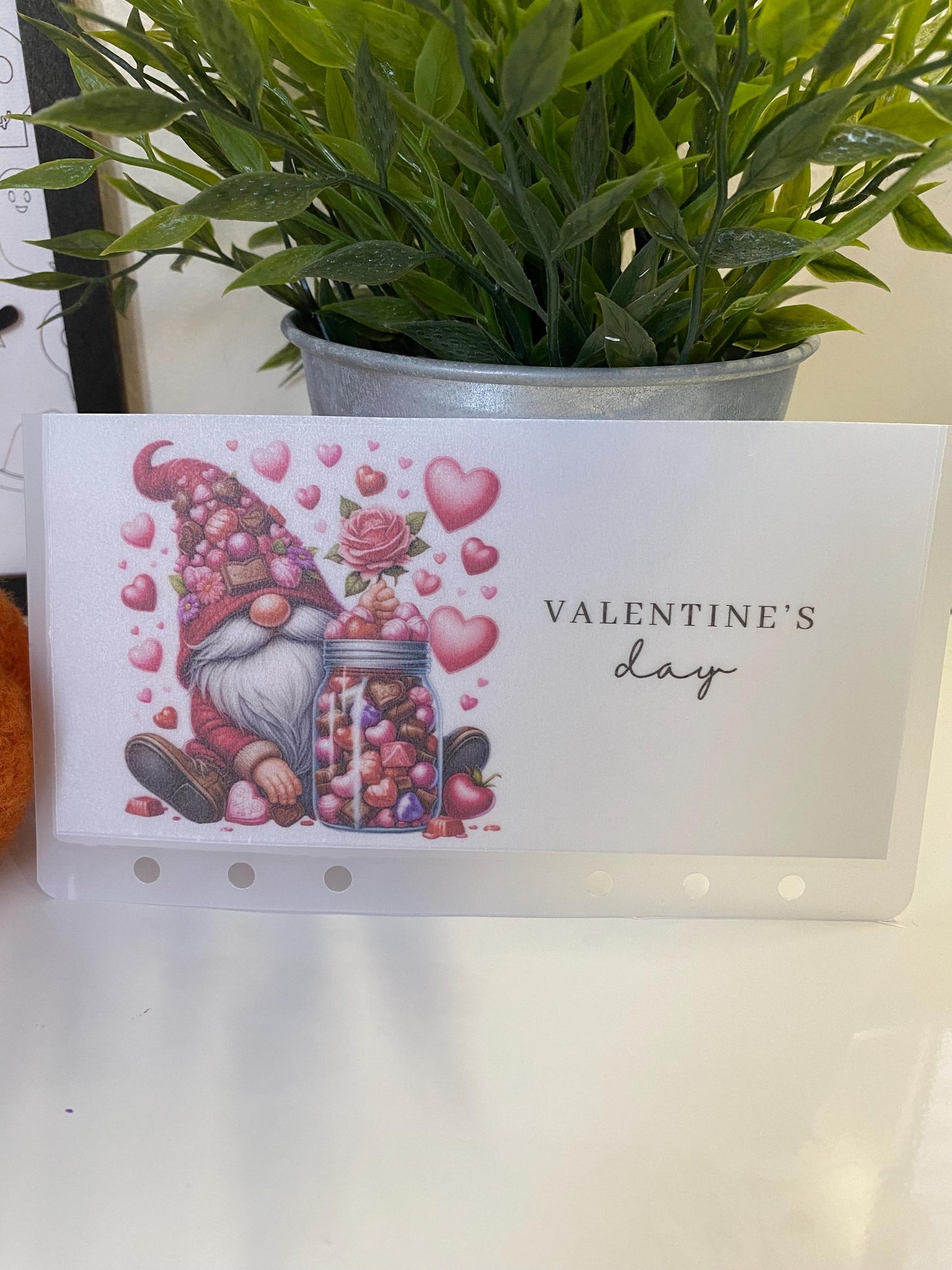 Valentines Gonk tracker and Vellum Wallet for Cash Stuffing, Budgeting, Wallets, Save, Cash, Organise