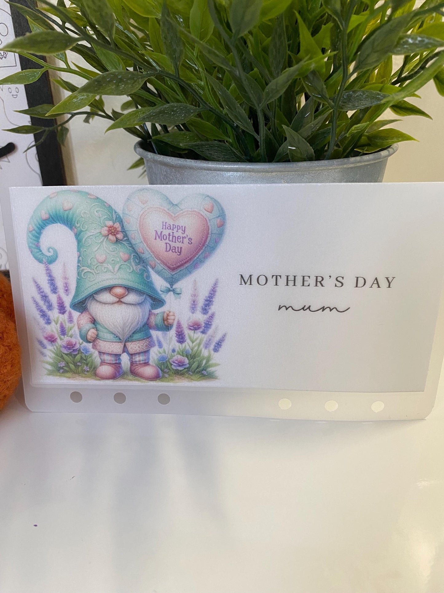 Mothers Day Gonk trackers and Vellum Wallets for Cash Stuffing, Budgeting, Wallets, Save, Cash, Organise, A6