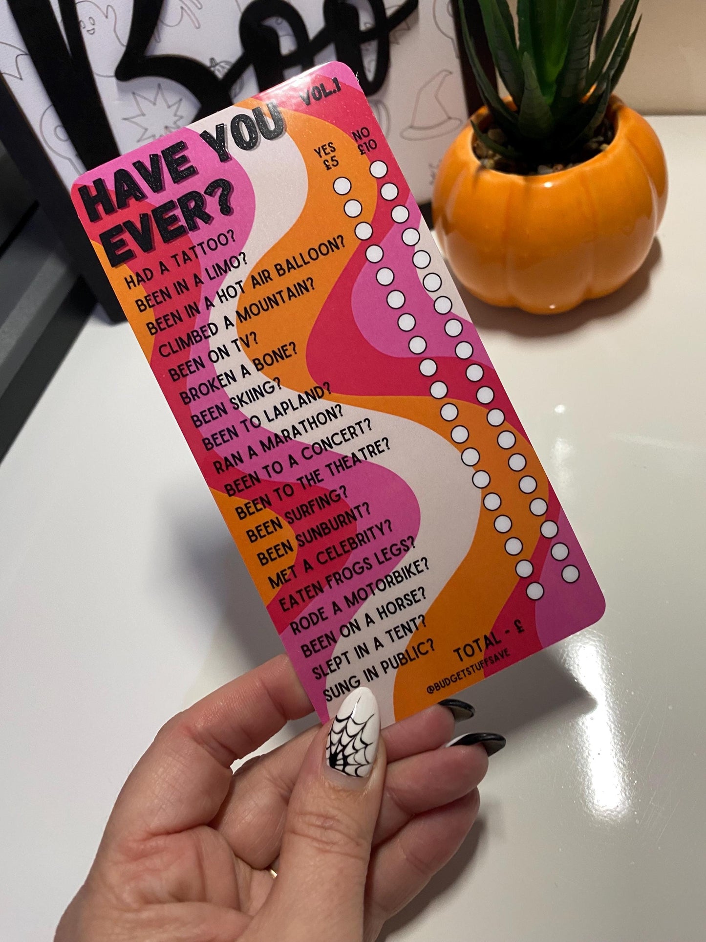 Have you Ever? Vol. 1 Savings Tracker and wallet, cash Stuffing, Budgeting, A6 binder, Save money, Envelope method, Budget, Challenge