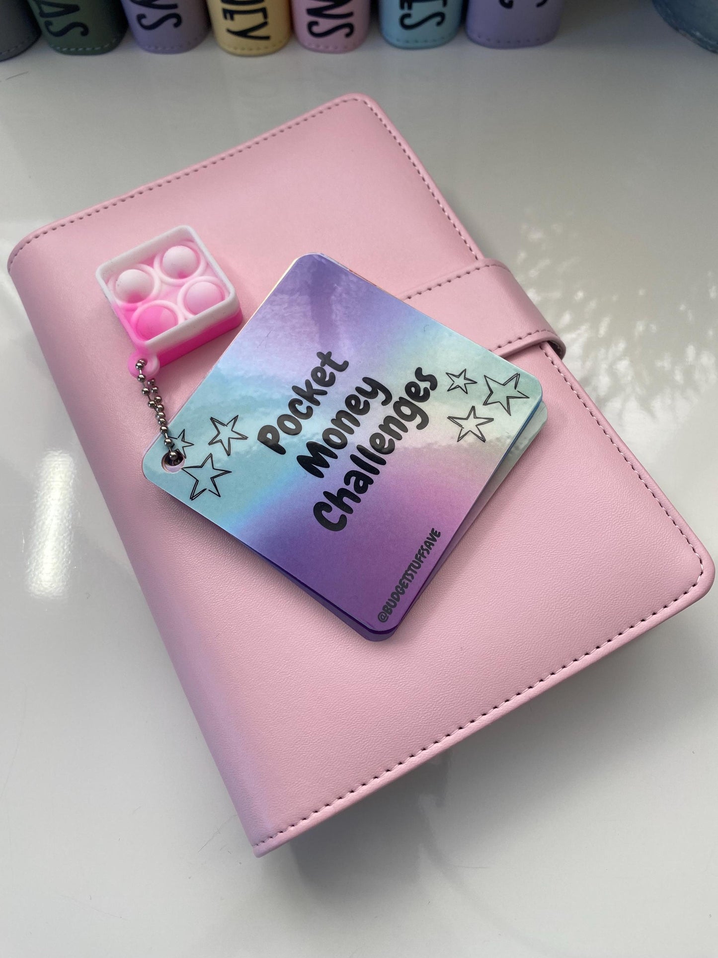 Kids Pocket Money Challege Binder Bundle, Cash Stuffing, Budgeting, Choice of Colours, Money, Organise, Save, Budget, Storage