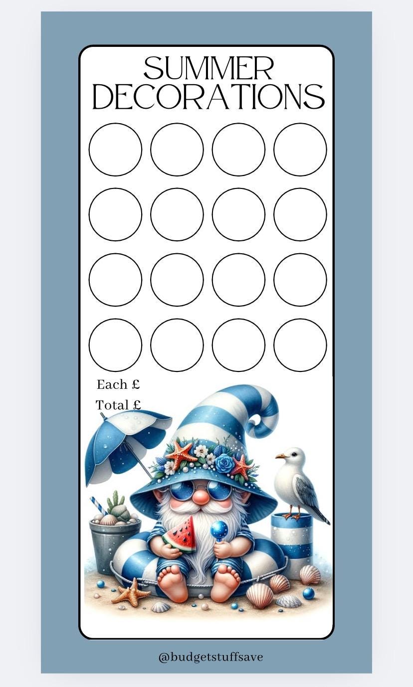 4 Seasons Decorations Savings Trackers and wallets, cash Stuffing, Budgeting, A6 binder, Save money, Envelope method, Budget, Challenge
