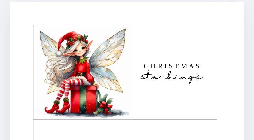 A6 Christmas Fairy Vellum Wallets for Cash Stuffing, Budgeting, Wallets, Save, Cash, Organise