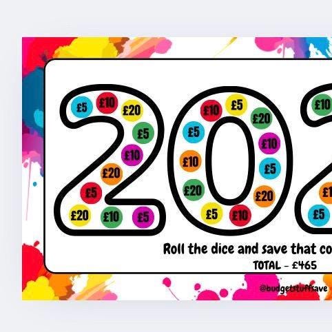 2025 roll the colour Saver, Cash Stuffing, Budget Binder Trackers, Save Money, Cash Envelopes, Budgeting, Money Saver, Presents, Gifts
