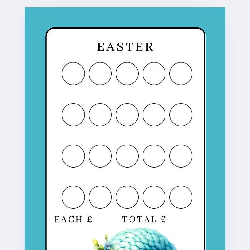 A6 Personalised Easter Gonk trackers and Vellum Wallets for Cash Stuffing, Budgeting, Wallets, Save, Cash, Organise