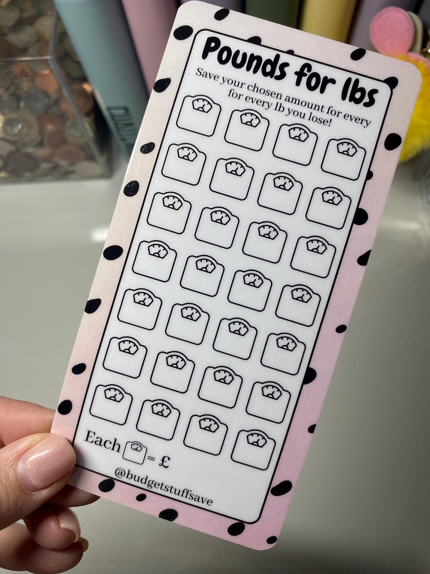 Pounds for lbs Savings Tracker, cash Stuffing, Budgeting, A6 binder, Save money, Envelope method, Budget, Challenge, Weight Loss