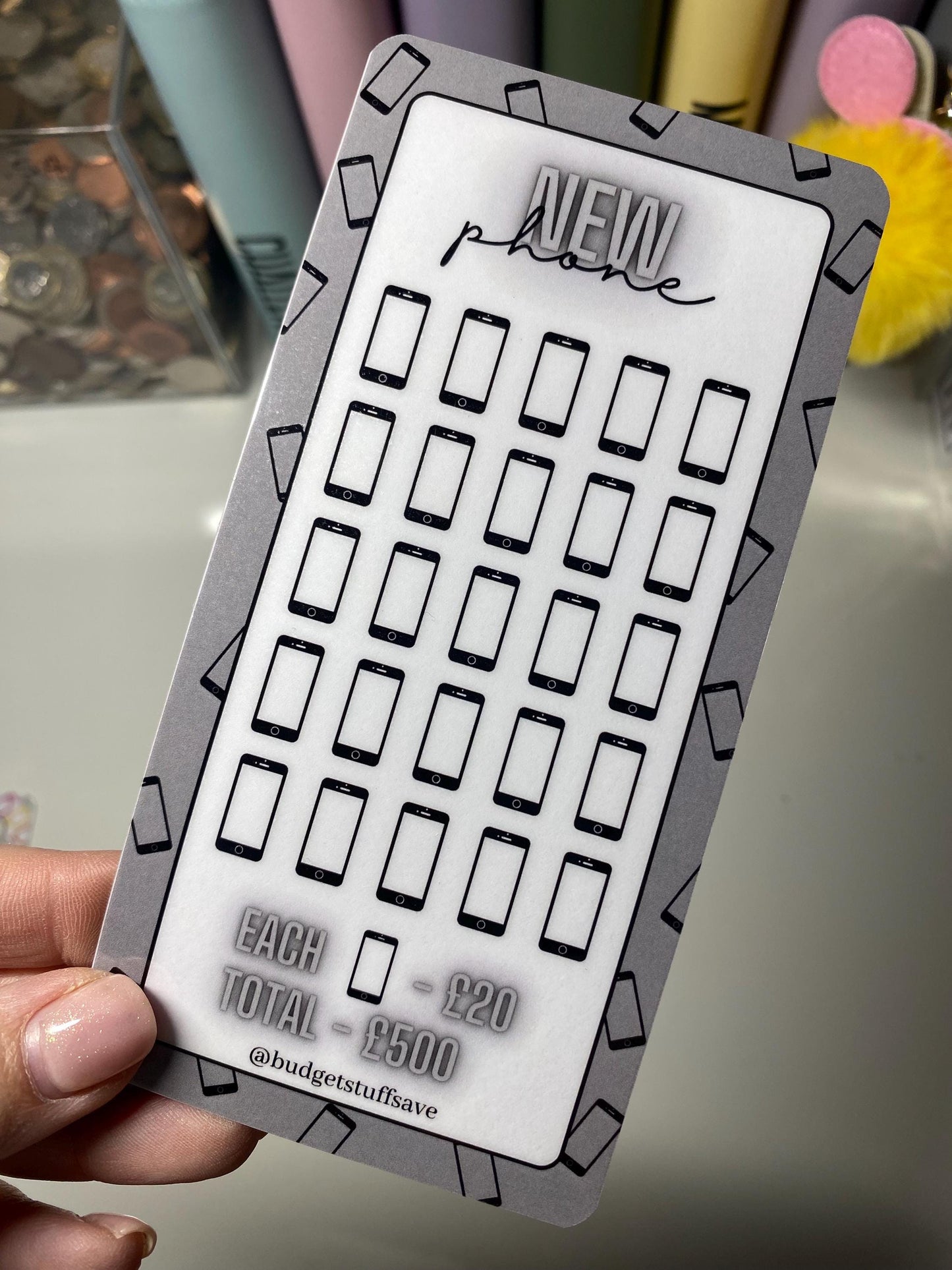 New Phone Savings Tracker, Cash stuffing, Budgeting