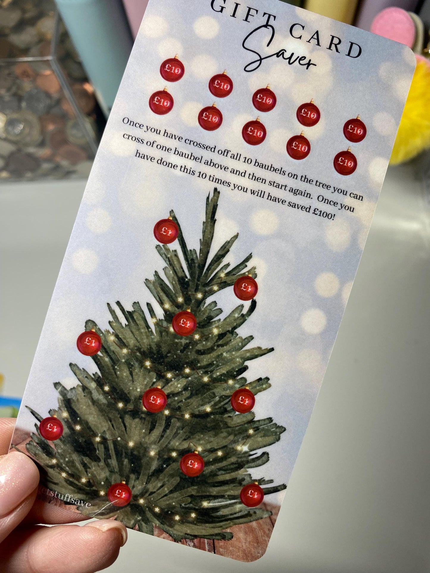 Gift Card Saver, Cristmas Savings Tracker, cash Stuffing, Budgeting, A6 binder, Save money, Envelope method, Budget, Challenge