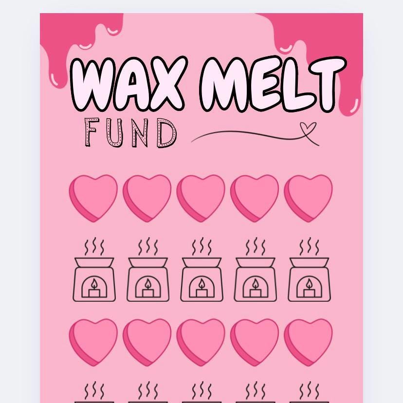 Wax Melt Fund, Saver, Cash Stuffing, Budget Binder Trackers, Save Money, Cash Envelopes, Budgeting, Money Saver, Presents, Gifts