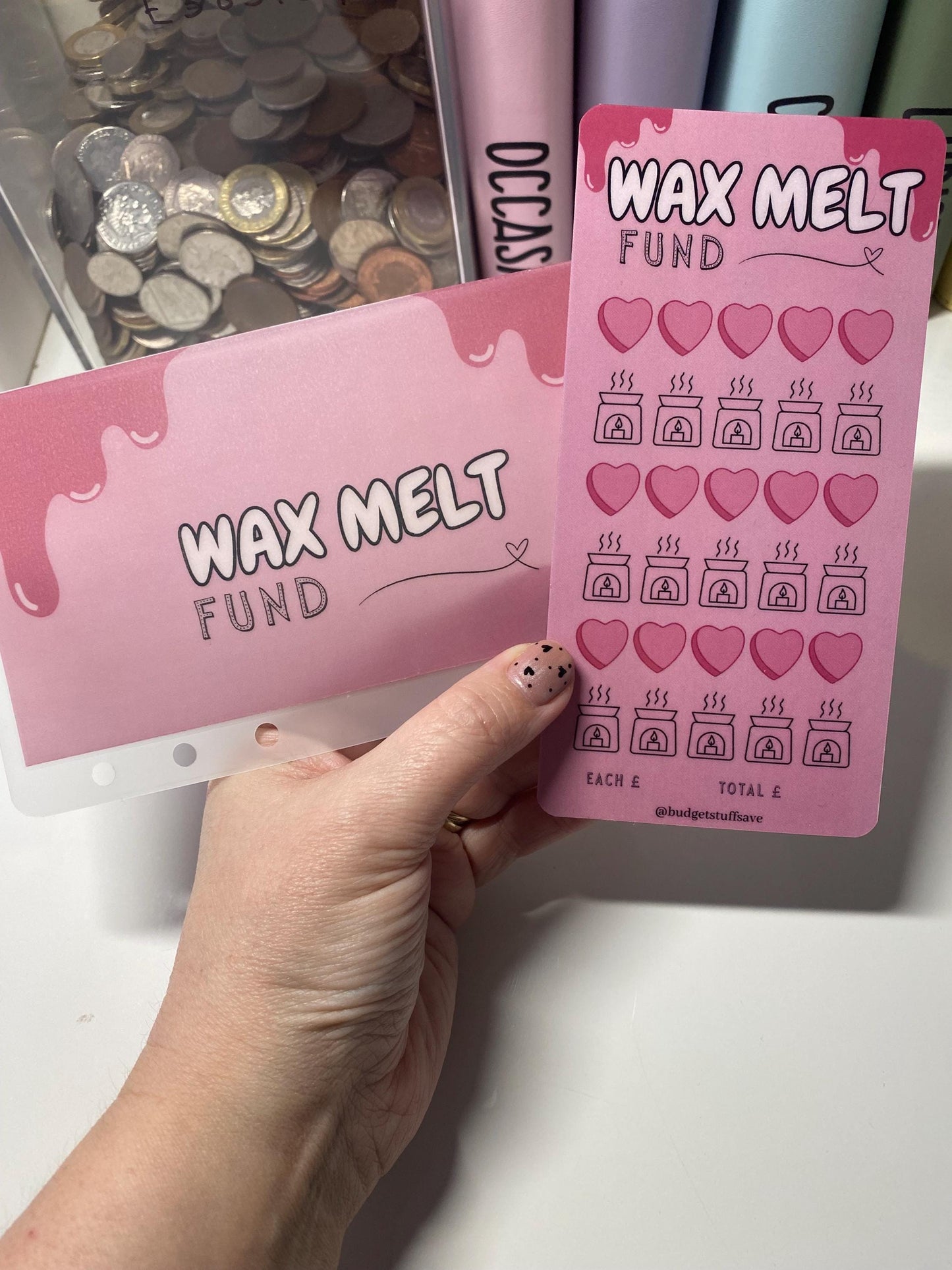 Wax Melt Fund, Saver, Cash Stuffing, Budget Binder Trackers, Save Money, Cash Envelopes, Budgeting, Money Saver, Presents, Gifts
