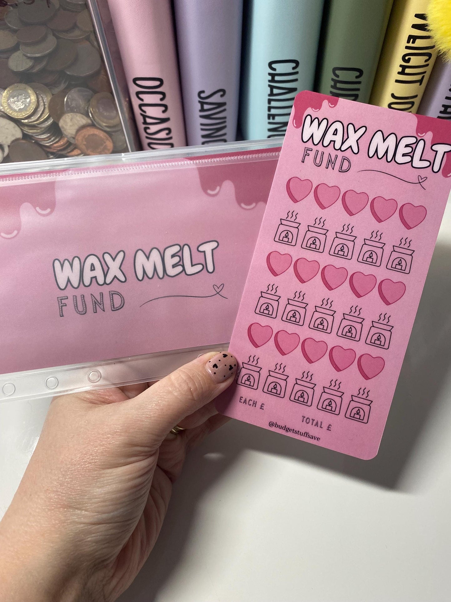 Wax Melt Fund, Saver, Cash Stuffing, Budget Binder Trackers, Save Money, Cash Envelopes, Budgeting, Money Saver, Presents, Gifts