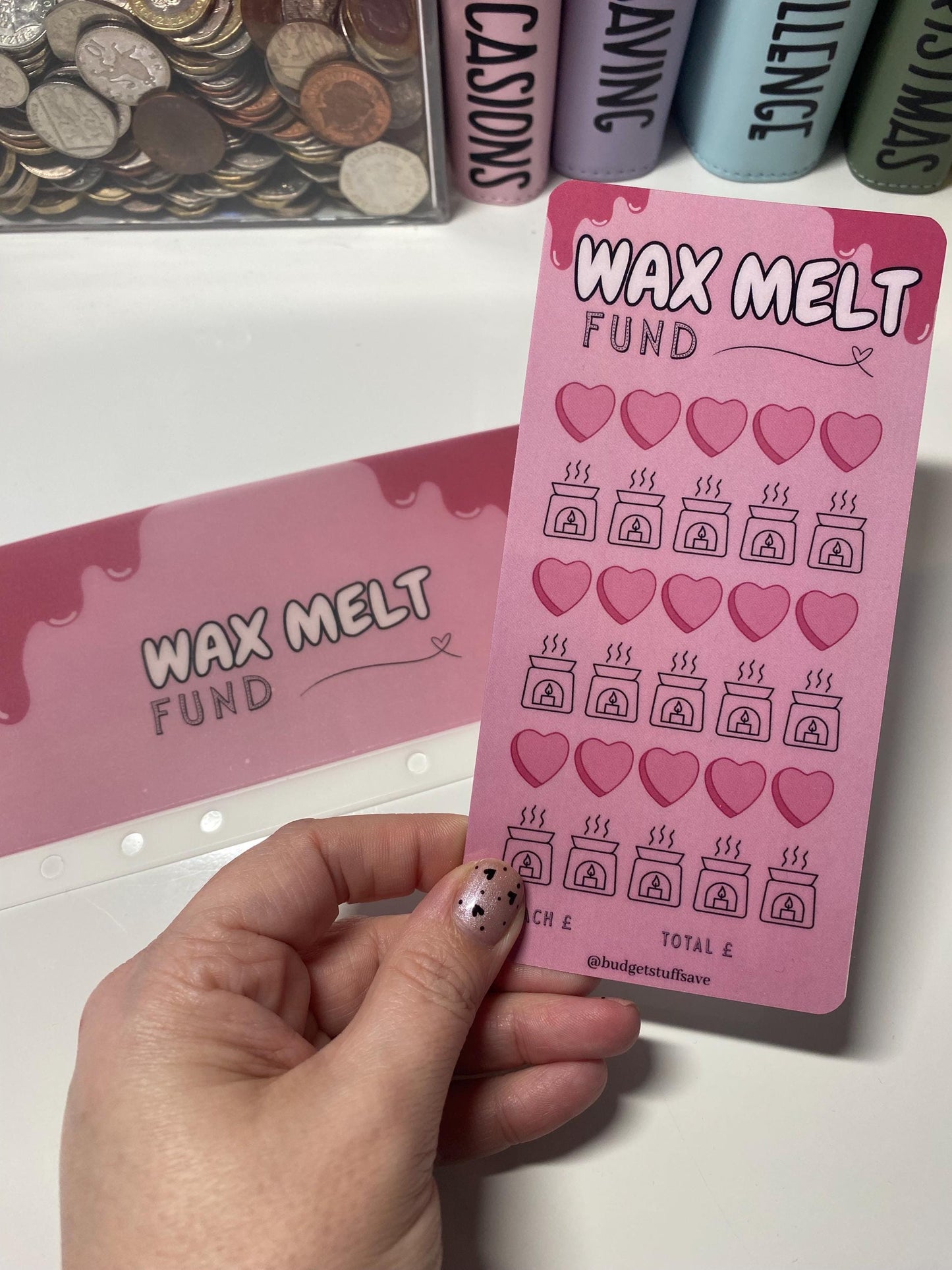 Wax Melt Fund, Saver, Cash Stuffing, Budget Binder Trackers, Save Money, Cash Envelopes, Budgeting, Money Saver, Presents, Gifts