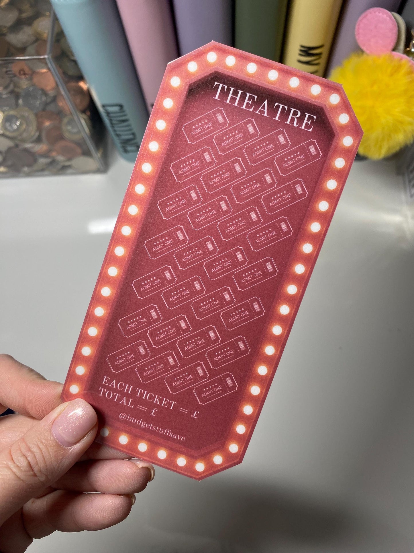 A6 Theatre Vellum Wallets for Cash Stuffing, Budgeting, Wallets, Save, Cash, Organise
