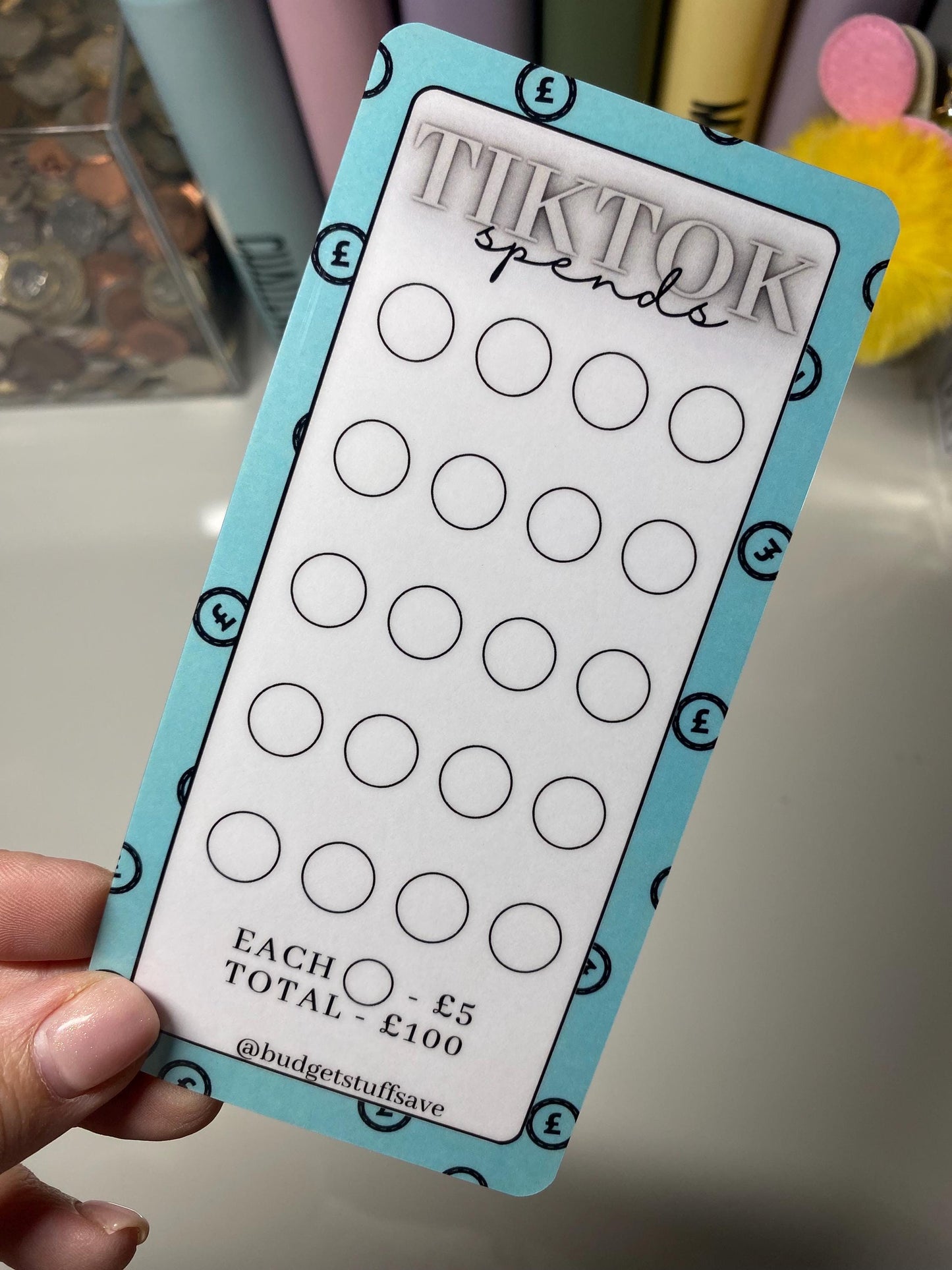 TikTok Spends Savings Tracker, cash Stuffing, Budgeting, A6 binder, Save money, Envelope method, Budget, Challenge