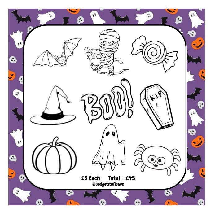 Halloween Mini Tracker, Cash Stuffing, Budgeting, Budget Binder, Tracker, Save, Money, Challenge