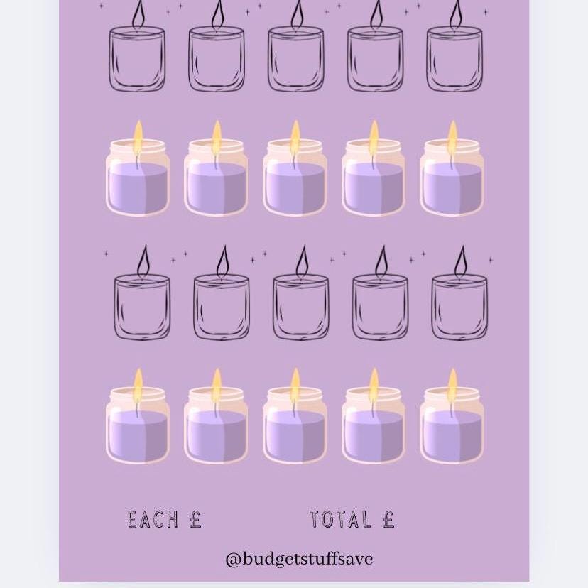 Candle Fund, Saver, Cash Stuffing, Budget Binder Trackers, Save Money, Cash Envelopes, Budgeting, Money Saver, Presents, Gifts