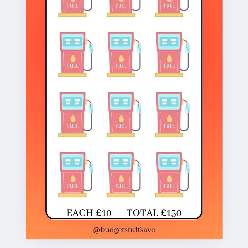 Fuel tracker and wallet, Cash Stuffing, Budget Binder Trackers, Save Money, Cash Envelopes, Budgeting, Money Saver, Presents, Gifts
