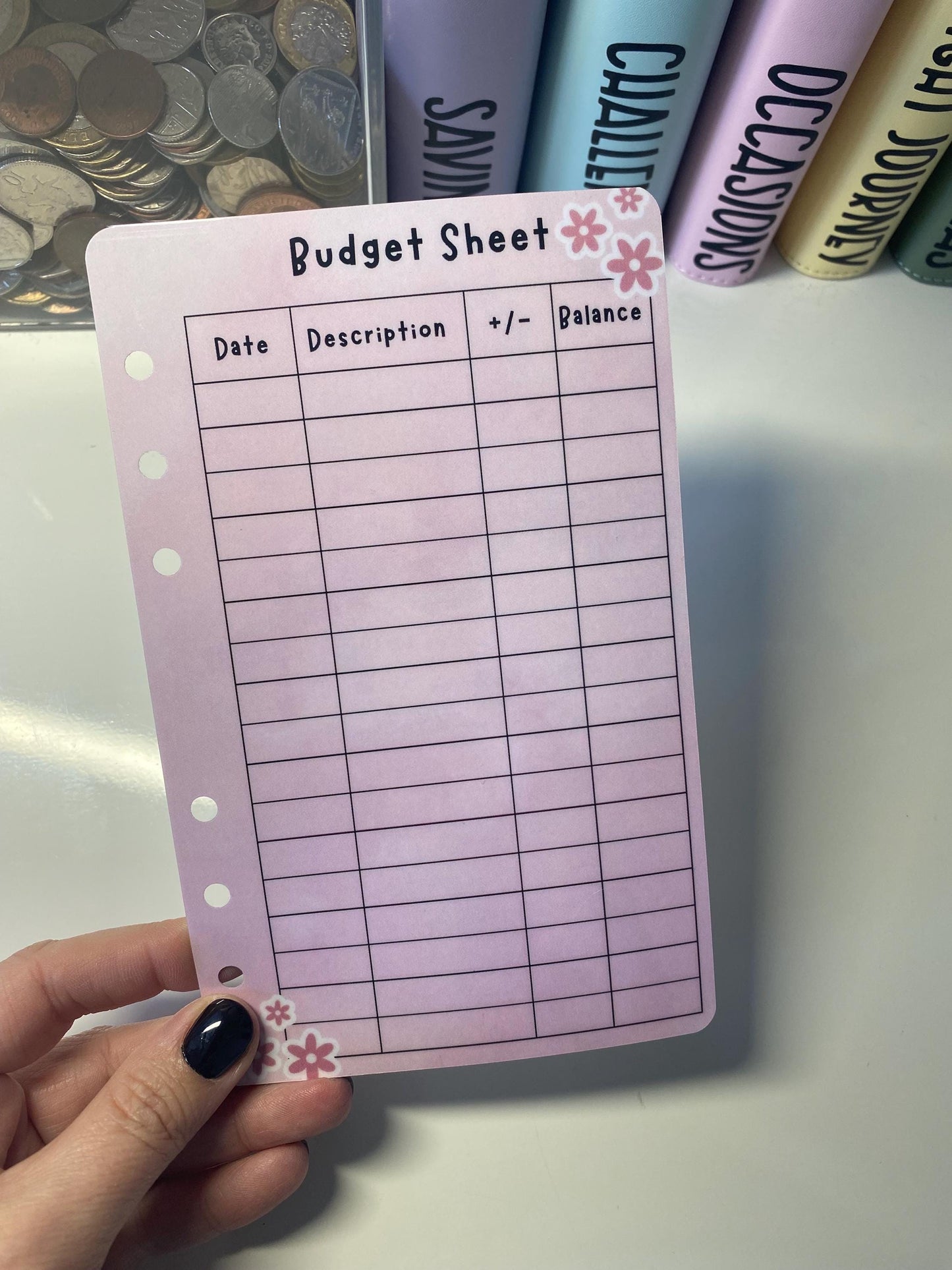 A6 Reusable Budget Sheet Dashboard