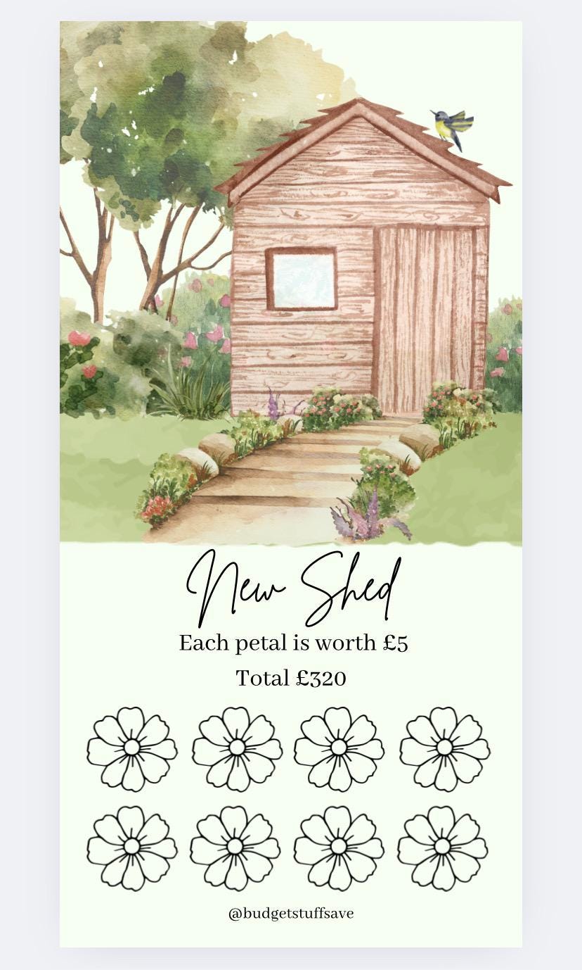 New Shed Tracker, Cash Stuffing, Budget Binder Trackers, Save Money, Cash Envelopes, Budgeting, Money Saver, Presents, Gifts