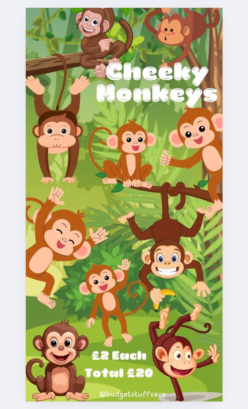 Cheeky Monkey Challenge Savings Tracker and wallet, cash Stuffing, Budgeting, A6 binder, Save money, Envelope method, Budget, Challenge