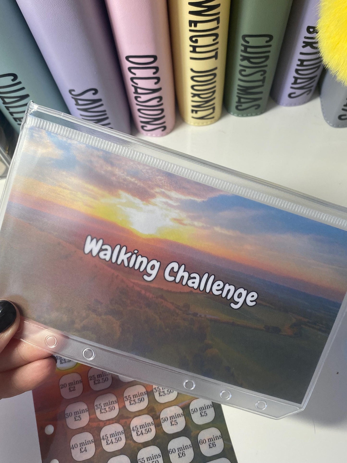 A6 Walking Challenge Dashboard (2 designs to choose from)