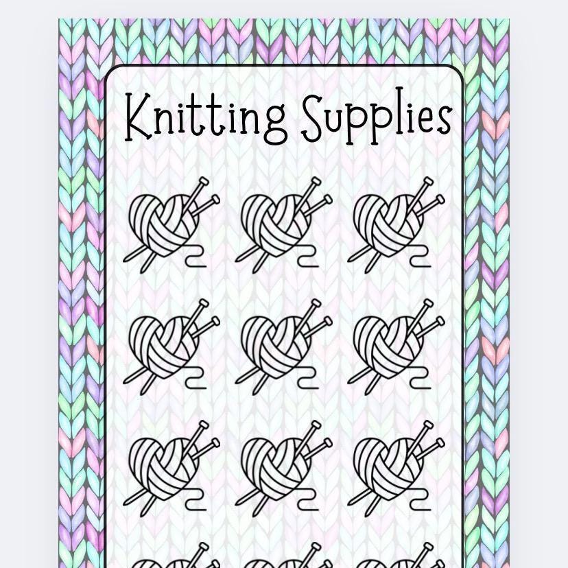 Knitting Savings Tracker and wallet, cash Stuffing, Budgeting, A6 binder, Save money, Envelope method, Budget, Challenge