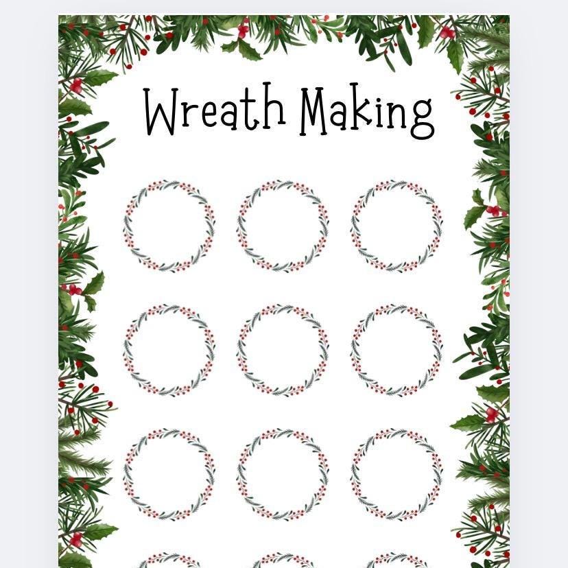 Wreath Making Event Savings Tracker and wallet, cash Stuffing, Budgeting, A6 binder, Save money, Envelope method, Budget, Christmas