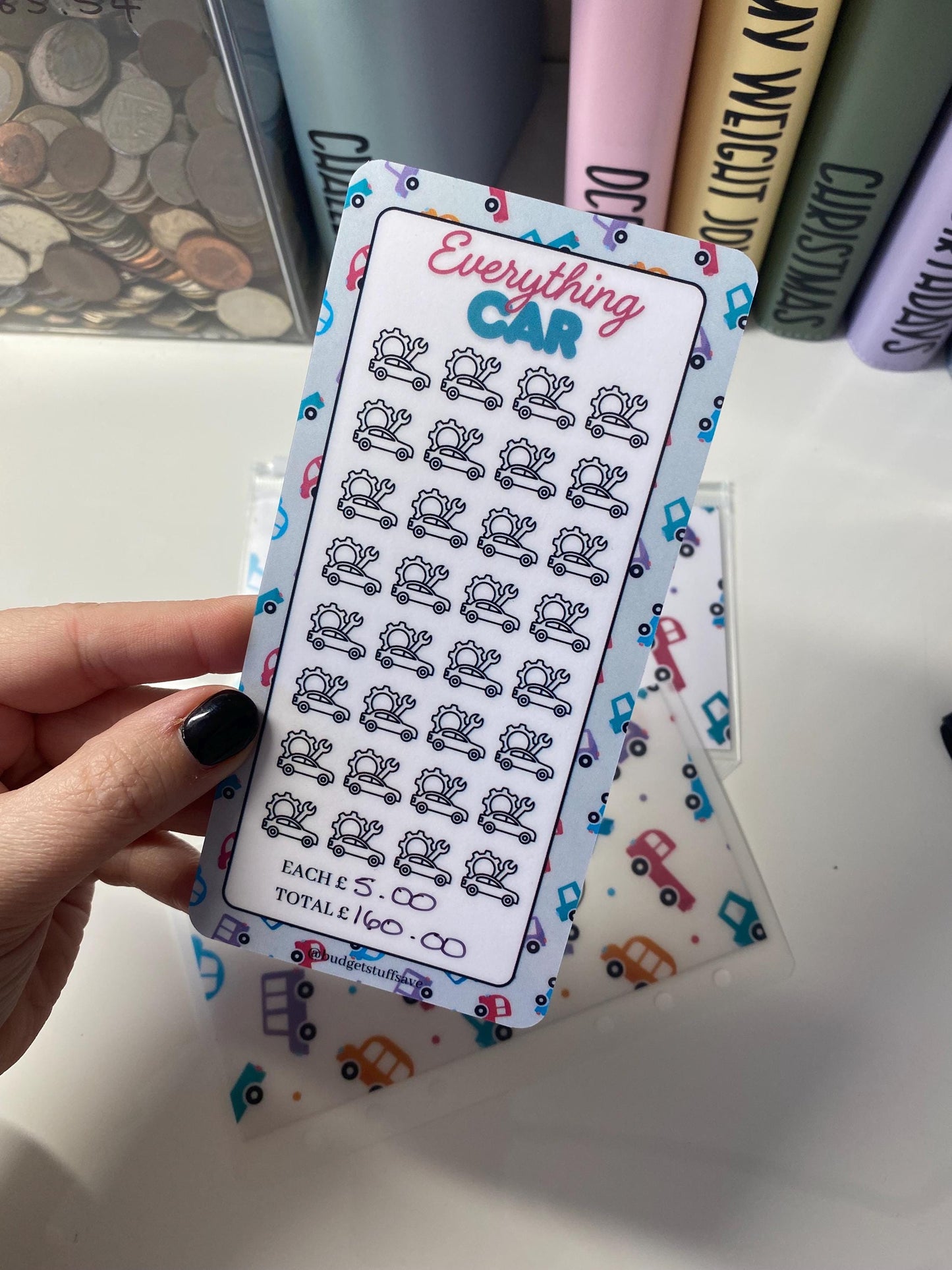 Everything Car Savings Tracker and wallet, cash Stuffing, Budgeting, A6 binder, Save money, Envelope method, Budget, Challenge