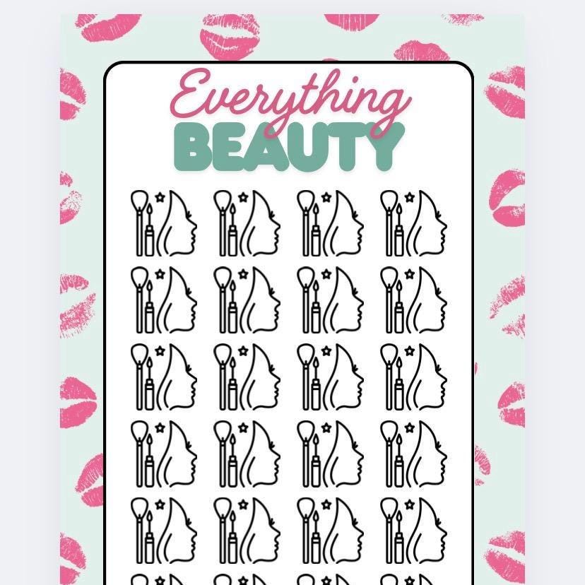 Everything Beauty Savings Tracker and wallet, cash Stuffing, Budgeting, A6 binder, Save money, Envelope method, Budget, Challenge
