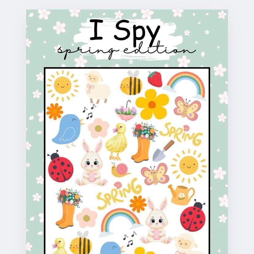 I Spy Spring Edition Tracker, Cash Stuffing, Budget Binder Trackers, Save Money, Cash Envelopes, Budgeting, Money Saver, Presents, Gifts