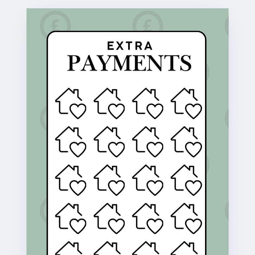 Extra payments tracker, Rent, Mortgage, Cash Stuffing, Budget Binder Trackers, Save Money, Cash Envelopes, Budgeting, Money Saver,