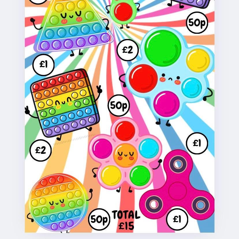 Fidget Toys Challenge Savings Tracker and wallet, cash Stuffing, Budgeting, A6 binder, Save money, Envelope method, Budget, Challenge, Kids