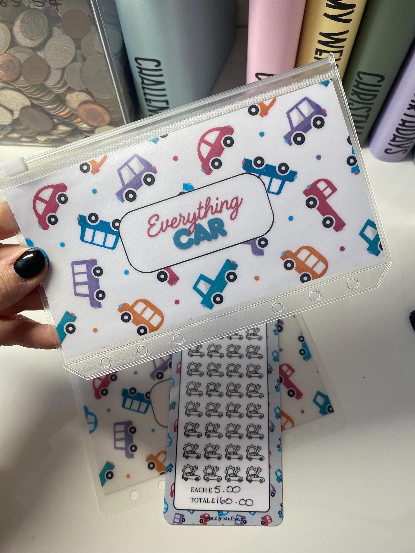 Everything Tech Savings Tracker and wallet, cash Stuffing, Budgeting, A6 binder, Save money, Envelope method, Budget, Challenge