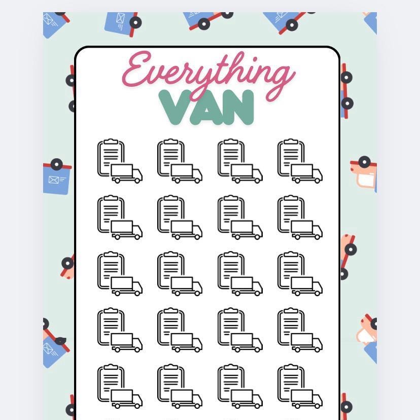 Everything Van Savings Tracker and wallet, cash Stuffing, Budgeting, A6 binder, Save money, Envelope method, Budget, Challenge