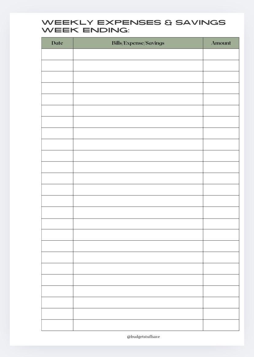 Budget Planner and/or inserts, Cash Stuffing, Budgeting, Save Money, Budget, Monthly planner, Weekly, Debt tracker, Bill tracker, meal plan