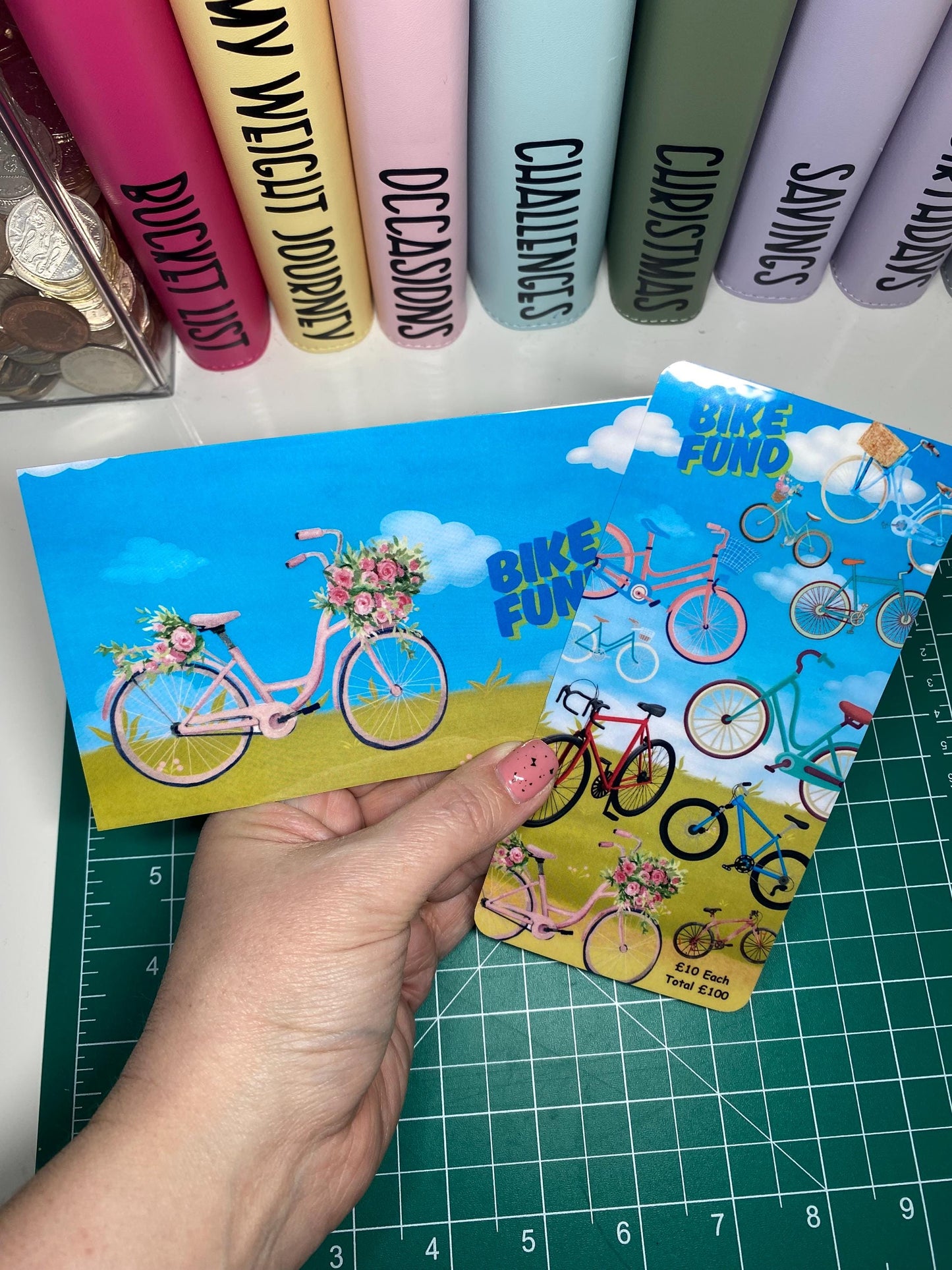 Bike Fund Saver, Cash Stuffing, Budget Binder Trackers, Save Money, Cash Envelopes, Budgeting, Money Saver, Presents, Gifts