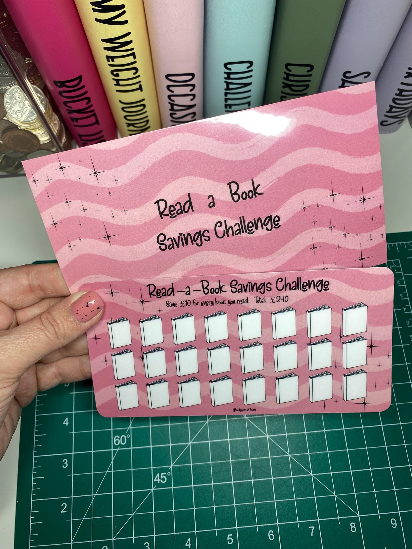 Read a Book Challenge Saver, Cash Stuffing, Budget Binder Trackers, Save Money, Cash Envelopes, Budgeting, Money Saver, Presents, Gifts