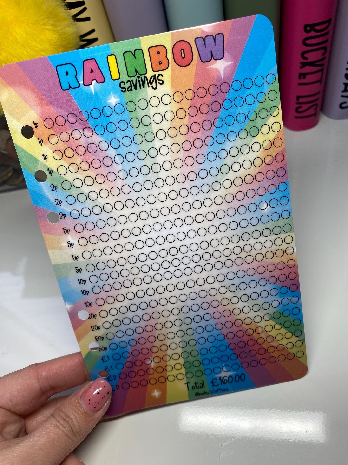 Rainbow Coin Challenge Dashboard, Cash Stuffing, Budgeting, Save Money, Budget, Monthly, Weekly, Savings, Reset
