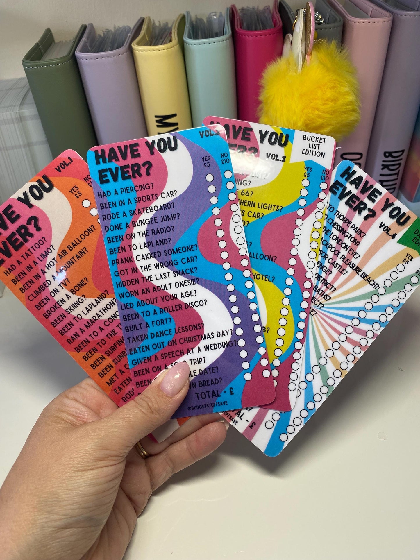 Have you Ever? Vol. 2 Savings Tracker and wallet, cash Stuffing, Budgeting, A6 binder, Save money, Envelope method, Budget, Challenge