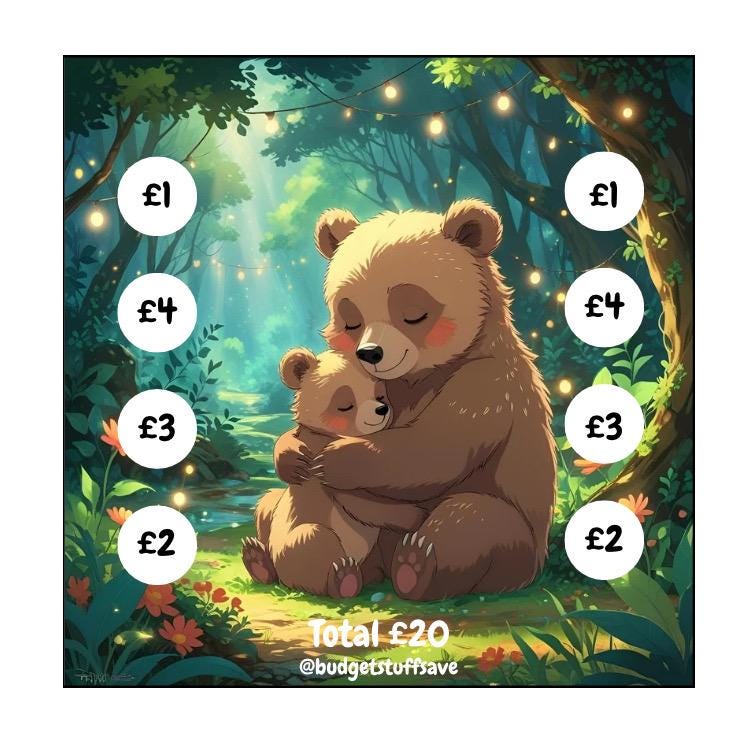 Forest Animals Mini Trackers, Cash Stuffing, Budgeting, Budget Binder, Tracker, Save, Money, Challenge