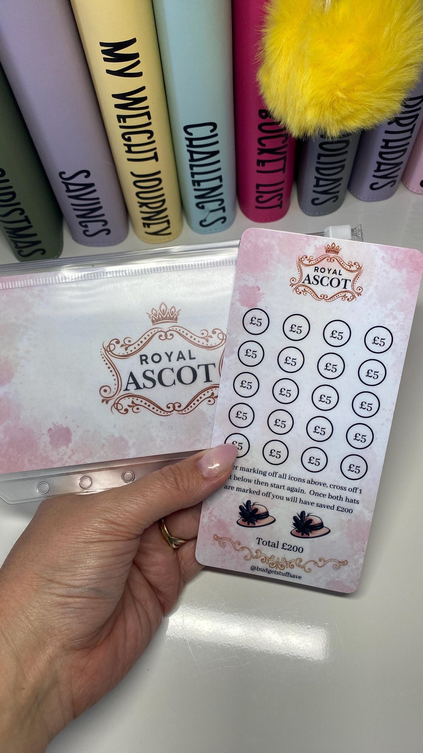 Royal Ascot Savings Tracker and wallet, cash Stuffing, Budgeting, A6 binder, Save money, Envelope method, Budget, Challenge