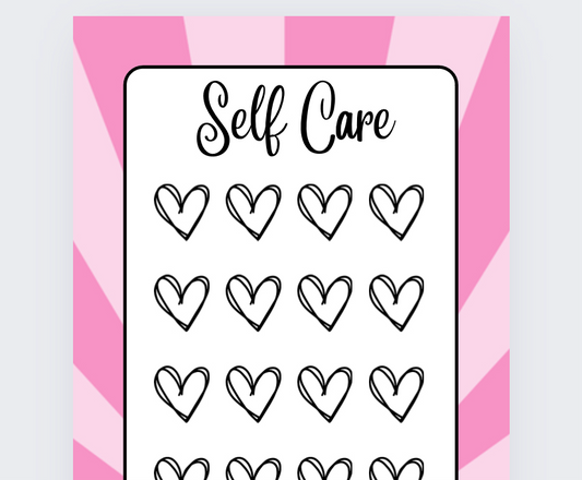 Self Care Tracker, Cash Stuffing, Budgeting