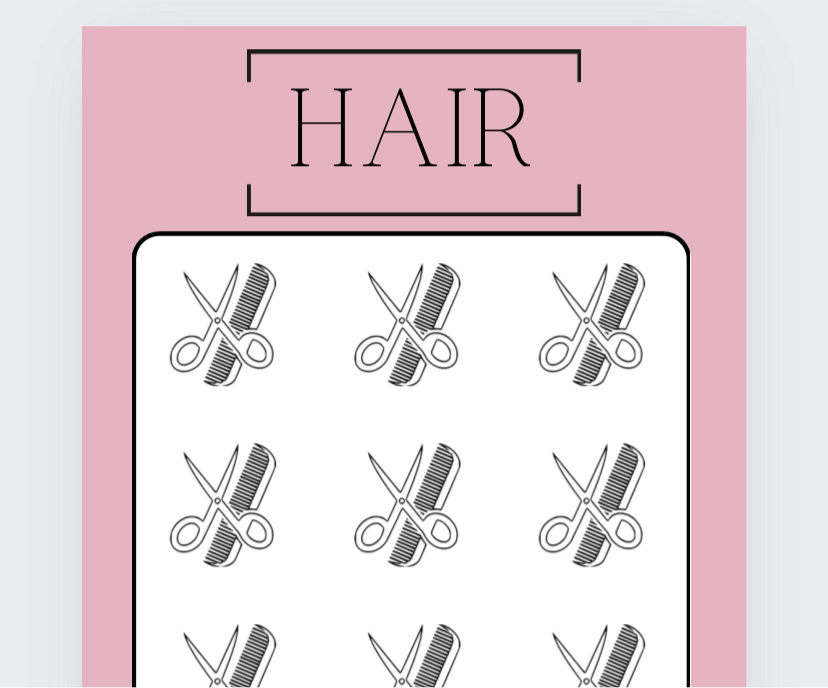 Hair Savings Tracker, Cash Stuffing, Budgeting