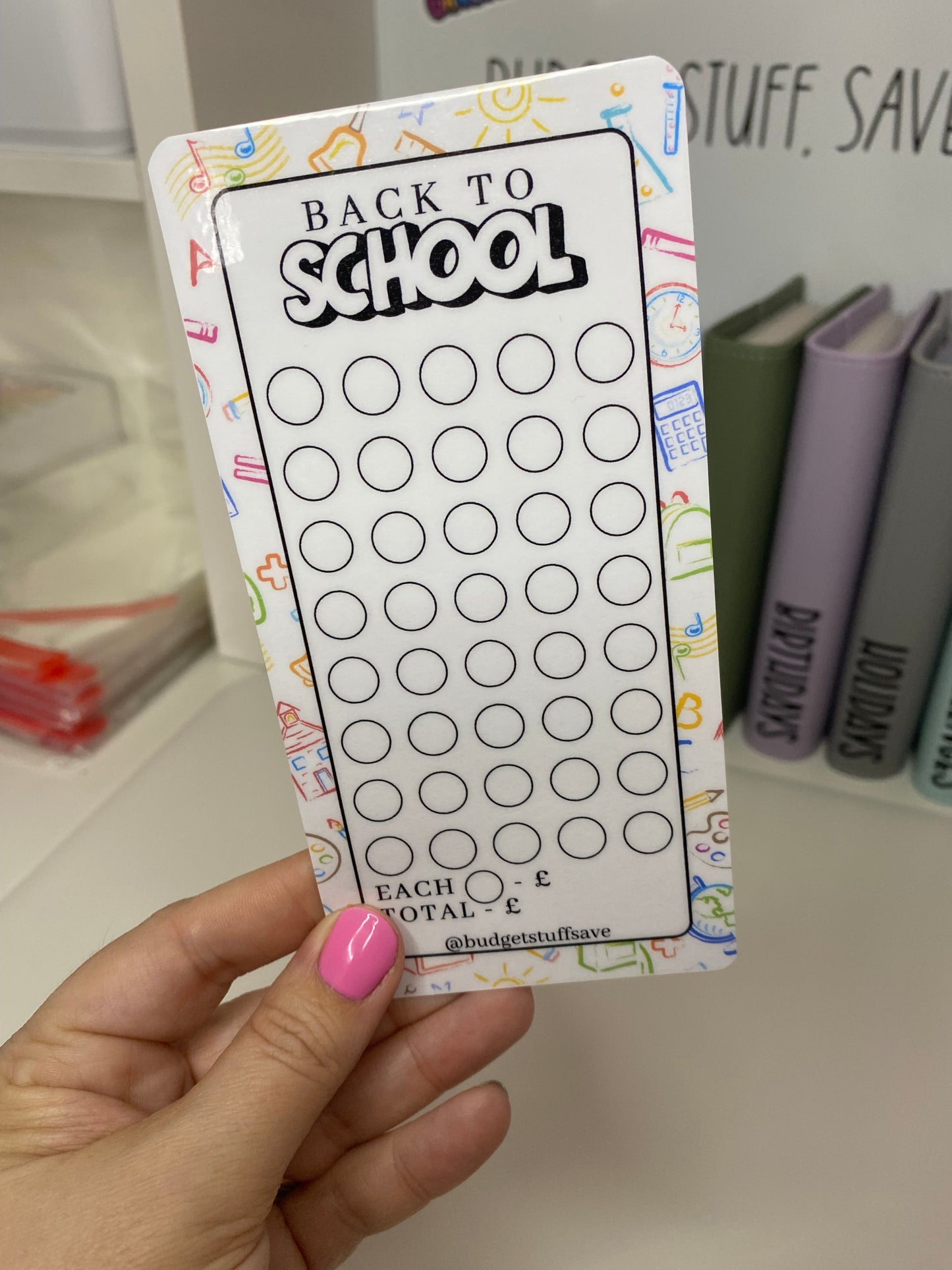 Back to School Tracker and Vellum Wallet, Cash Stuffing