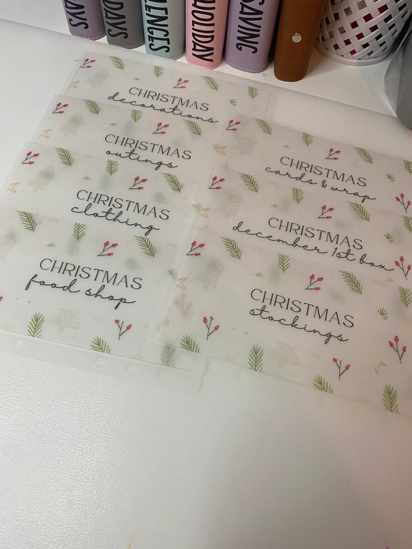 Christmas Vellum Wallets New Design