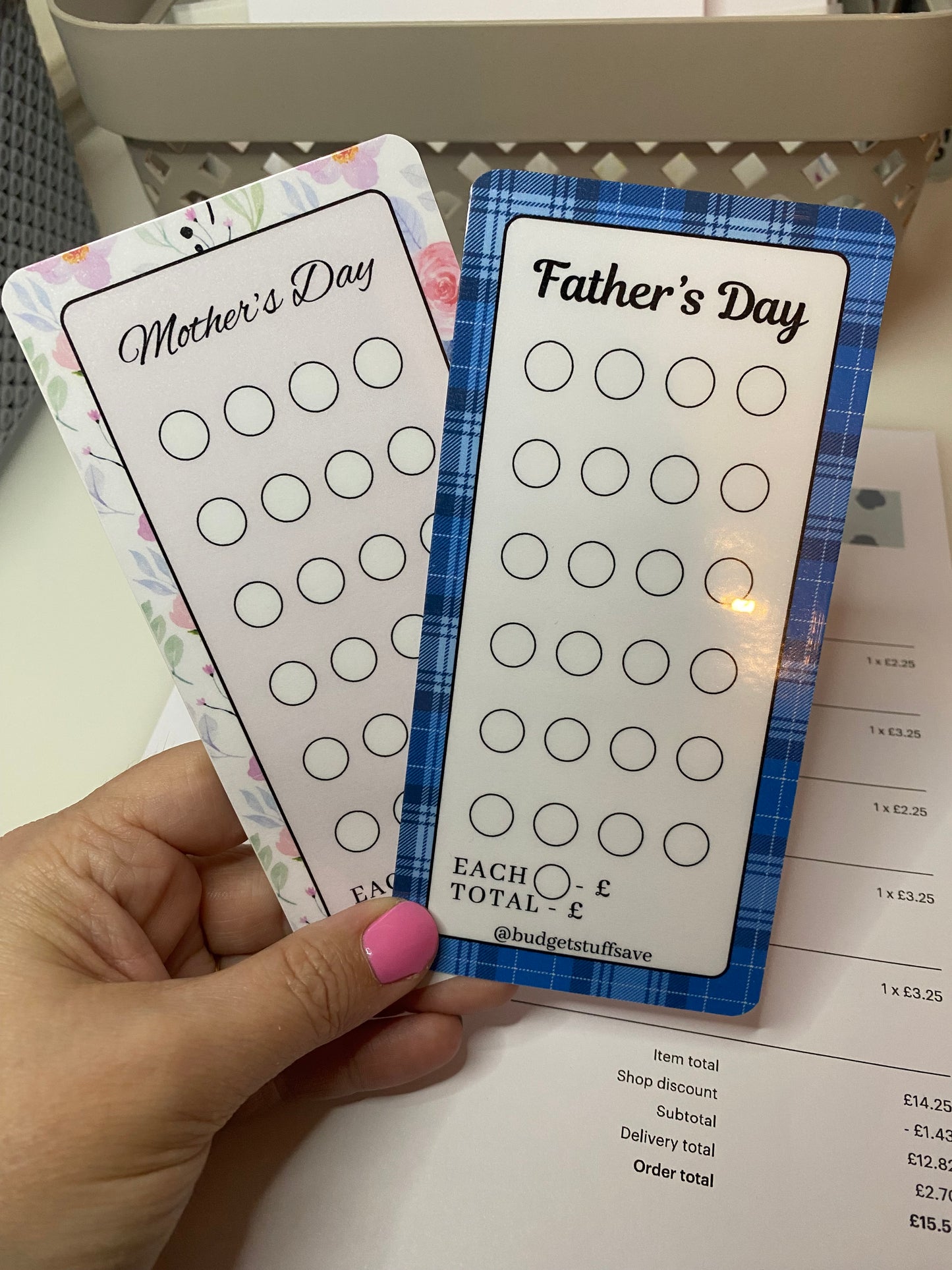 Mothers Day/Fathers Day Cash stuffing trackers