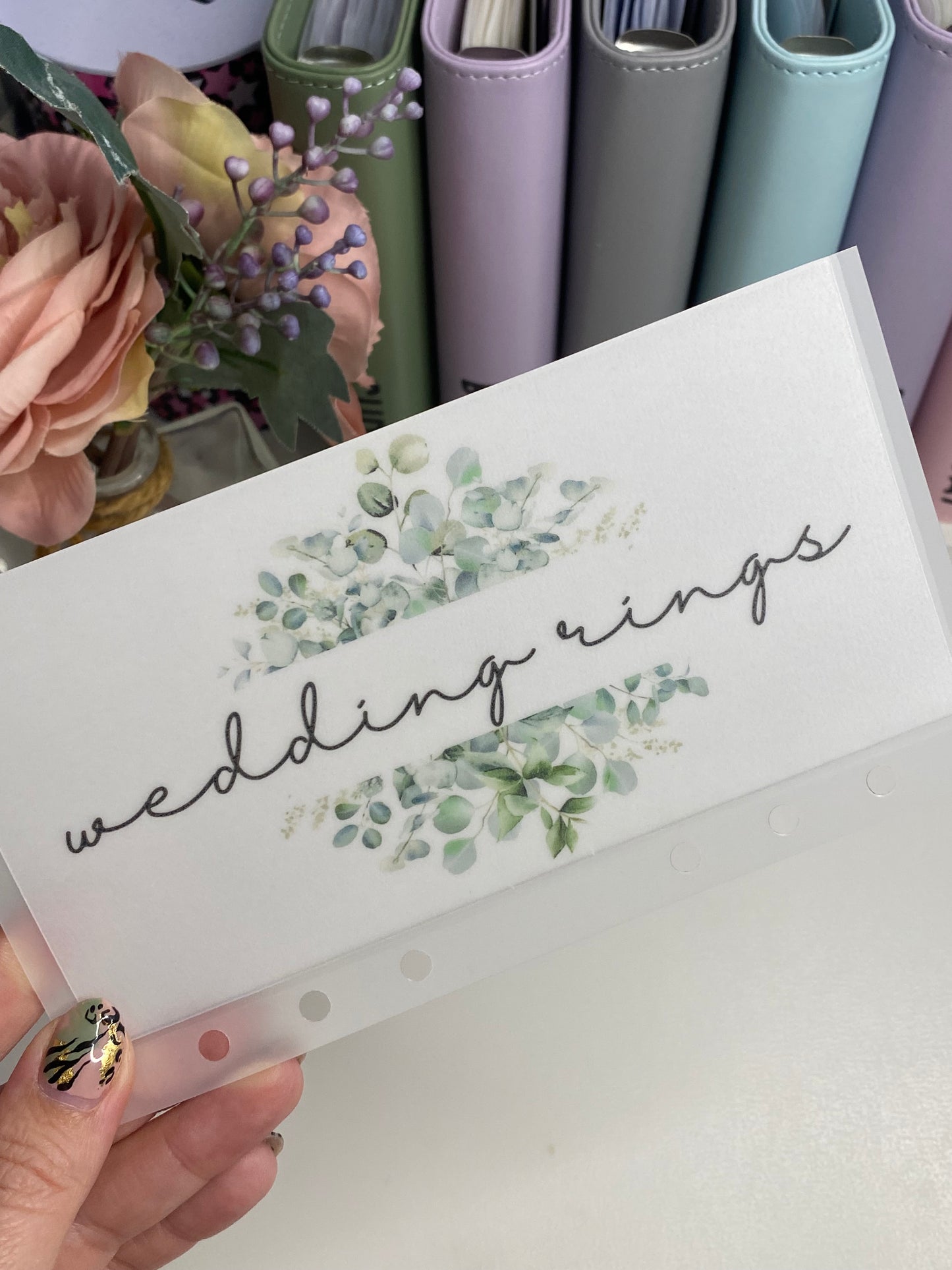 Wedding Binder with Vellum Wallets